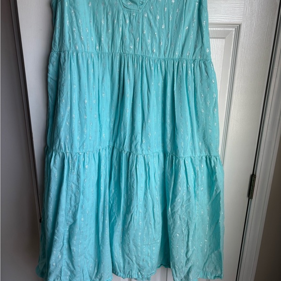 Crown & Ivy Light Blue Sleeveless Midi Dress - Picture 3 of 4